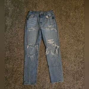 American Eagle Distressed Mom Jeans